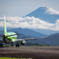 富士山と飛行機