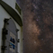 灯台と星景