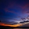 諏訪湖の夕暮れ