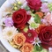 薔薇の花手水