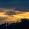 過ぎ去りし酷暑の夕景を屏風絵風に・・・