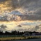 さんぽ道の夕焼け