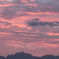 今朝の立山連峰周辺の空