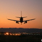 夕暮れと飛行機 #1