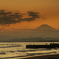 鵠沼海岸からの富士見夕景