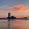 Romantic sunset on Thuan Phuoc bridge