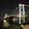 関門大橋のライトアップ