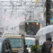 雪の京阪京津線