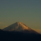富士夕景～甲府盆地から