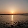 甲子園浜の夕景