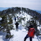 雪中登山道