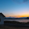 河口の夕暮れ