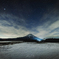富士と雪と雲