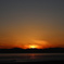 干潟　夕日