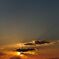 希望の明日につながる夕日