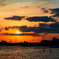 春の夕暮れ..