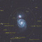 銀河アノテーション NGC5194, NGC5195 (M51)