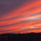 夕焼けの波