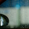 The sound of rain hitting the silence