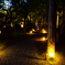 京都洛北の日本庭園夜景３