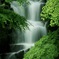新緑の三段滝