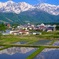 残雪の北アルプス