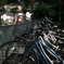 夜の自転車置き場