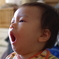 甥っ子のちっちゃいあくび。