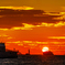 博多湾の夕日