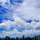 空、雲、街
