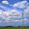 夏雲送電線