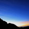 くじゅう連山　夏　夜明けのオリオン