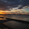 夕陽を見送って