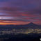 朝焼けと夜景と