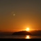 琵琶湖に沈む夕日