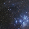 プレアデス星団と北側の分子雲
