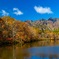 戸隠鏡池紅葉　水鏡