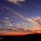 久々の雲のある夕景