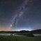 Square starry sky photo