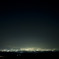 夜景と星