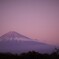 夕暮れの富士