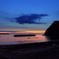 夕暮れの海
