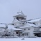 雪の富山城