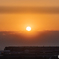 羽田空港からの夕日