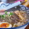 外食風景　ラーメンセット