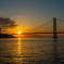 明石海峡大橋 夕景