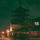 静まる古都の夜