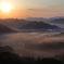 山間朝霧