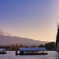 河口湖の夕景