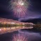 夜桜に咲く